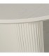 Mesa de comedor ovalada extensible madera de olmo color crema 4