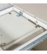 Mesa de comedor ovalada extensible madera de olmo color crema 5
