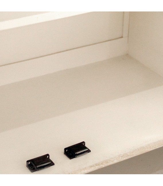 Aparador contemporáneo en madera de mango cuatro puertas talladas 6