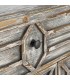 Aparador vintage siete cajones de madera reciclada gris rozado 3