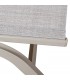 Set de dos hamacas exterior aluminio y textil crema reclinables 5
