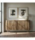 Aparador estilo boho de madera de mango 4 puertas nogal natural mdmhogar