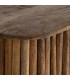 Aparador estilo boho de madera de mango 4 puertas nogal natural 4