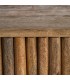 Aparador estilo boho de madera de mango 4 puertas nogal natural 6