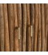 Aparador estilo boho de madera de mango 4 puertas nogal natural 5