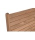 Banco exterior pequeño de madera maciza de teca natural estilo vintage 2