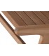 Banco exterior pequeño de madera maciza de teca natural estilo vintage 4