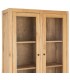 Vitrina madera mindi con puertas cristal y cajones estilo boho 2
