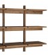 Estantería XL madera de pino natural con 4 puertas estilo boho 2