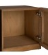 Estantería XL madera de pino natural con 4 puertas estilo boho 4