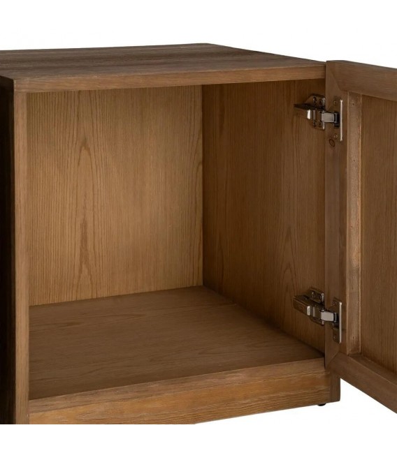 Estantería XL madera de pino natural con 4 puertas estilo boho 4