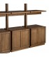 Estantería XL madera de pino natural con 4 puertas estilo boho 6