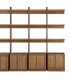 Estantería XL madera de pino natural con 4 puertas estilo boho 9