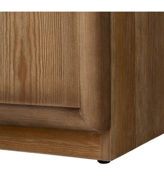 Estantería XL madera de pino natural con 4 puertas estilo boho 11