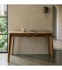 Mesa escritorio de madera de mango con dos cajones estilo boho mdmhogar