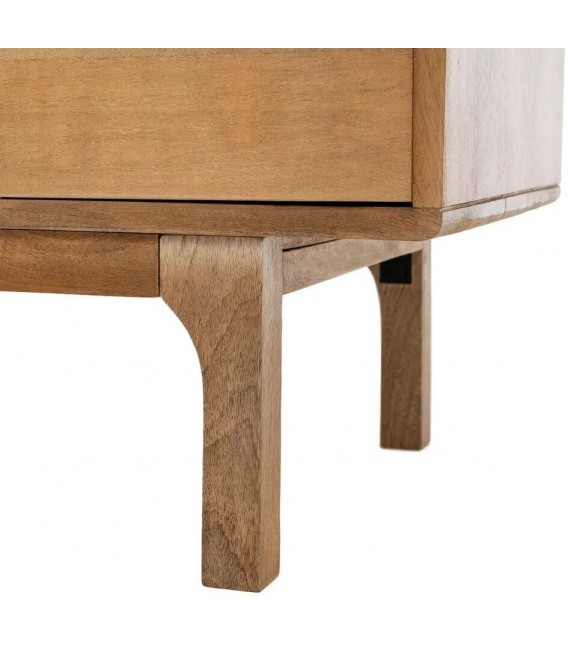 Armario alacena de madera de mango natural estilo boho natural 7