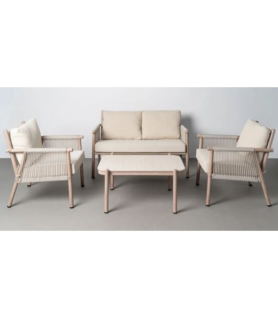 Set exterior mesa sofá y sillones ratán estilo contemporáneo 1