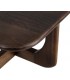 Mesa de centro cuadrada de madera de mango nogal estilo boho 2