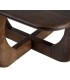 Mesa de centro cuadrada de madera de mango nogal estilo boho 4
