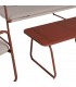 Set de exterior sofá de 3 plazas con dos sillones y mesa moderno 5