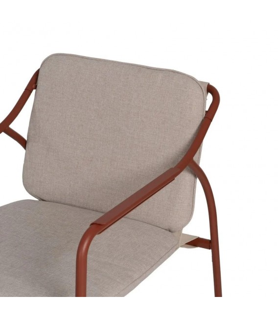 Set de exterior sofá de 3 plazas con dos sillones y mesa moderno 10