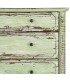 Cómoda de madera reciclada verde estilo vintage cuatro cajones 5