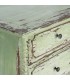Cómoda de madera reciclada verde estilo vintage cuatro cajones 7