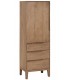 Armario alacena de madera de mango de tres cajones estilo boho