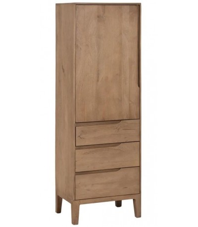 Armario alacena de madera de mango de tres cajones estilo boho