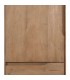 Armario alacena de madera de mango de tres cajones estilo boho 4