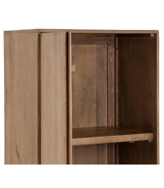 Armario alacena de madera de mango de tres cajones estilo boho 5