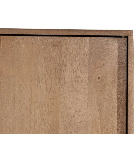 Armario alacena de madera de mango de tres cajones estilo boho 11