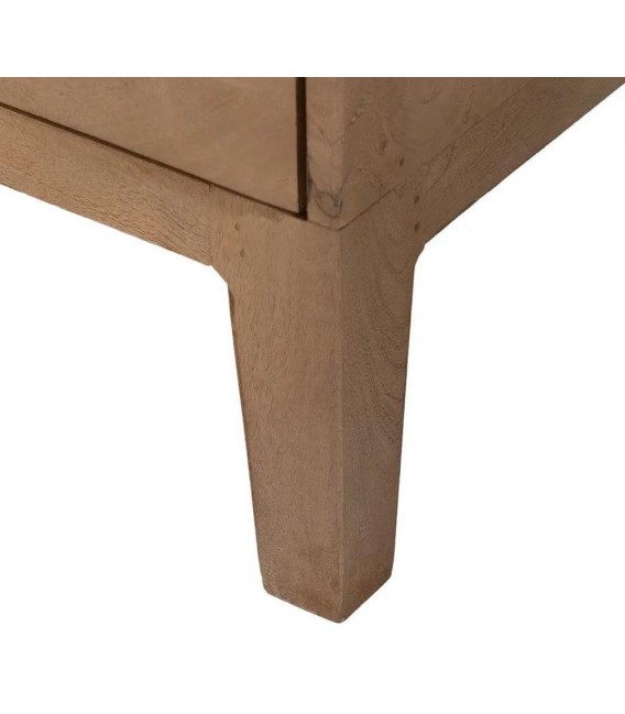Armario alacena de madera de mango de tres cajones estilo boho 13
