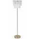Lámpara de pie de metal dorado y cristal labrado 3 luces 1