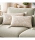 Set 2 cojines riñonera algodón beige con borlas estilo colonial Mdmhogar