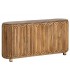 Aparador boho de madera de mango con detalles en metal dorado