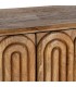 Aparador boho de madera de mango con detalles en metal dorado 6