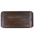 Mesa de centro estilo boho de madera maciza color nogal oscuro 4