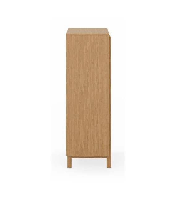 Sinfonier de madera roble natural con 5 cajones y cierre suave 2