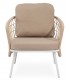 Conjunto exterior sofá, 2 sillones y mesa acero blanco textil beige4