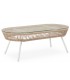 Conjunto exterior sofá, 2 sillones y mesa acero blanco textil beige5
