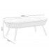 CONJUNTO MUEBLES EXTERIOR PAMESA ACERO BLANCO TEXTIL BEIGE