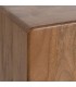 Mueble TV estilo boho de madera de mango natural con tres puertas 5