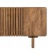 Mueble TV estilo boho de madera de mango natural con tres puertas 6