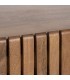 Mueble TV estilo boho de madera de mango natural con tres puertas 7