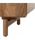 Mueble TV estilo boho de madera de mango natural con tres puertas 8