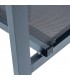 Set mesa y 6 sillas aluminio negro exterior estilo industrial 4