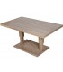Mesa de centro exterior de aluminio efecto madera estilo boho