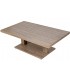 Mesa de centro exterior de aluminio efecto madera estilo boho 1