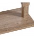 Mesa de centro exterior de aluminio efecto madera estilo boho 7